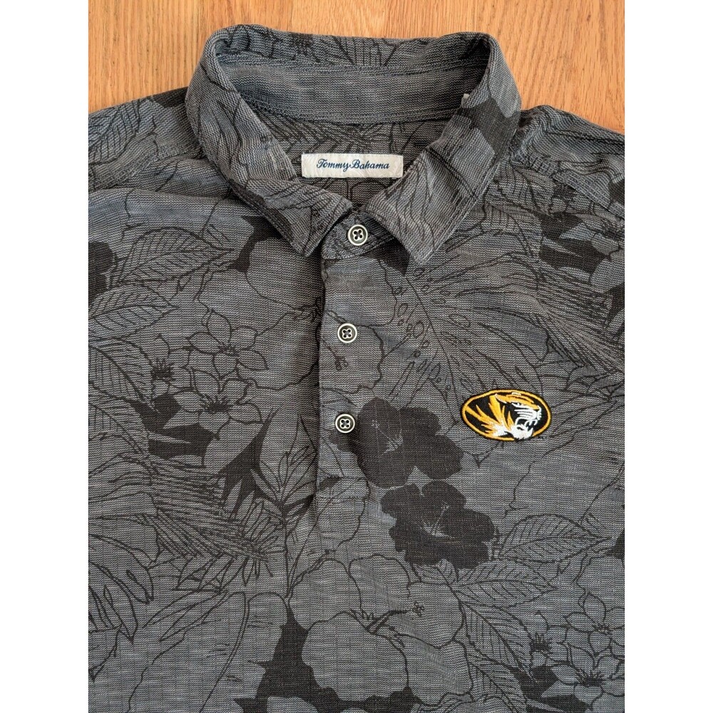Tommy Bahama Mizzou Tigers Polo Shirt Mens XL Santiago Paradise Missouri
